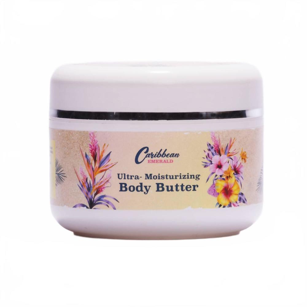NEW CARIBBEAN EMERALD ultra-moisturizing body butter in white